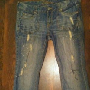 Premier Ripped Flare Jeans